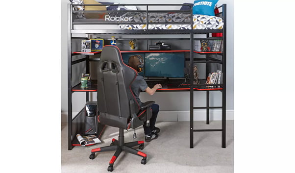 litera para jugar videojuegos con silla de gamer